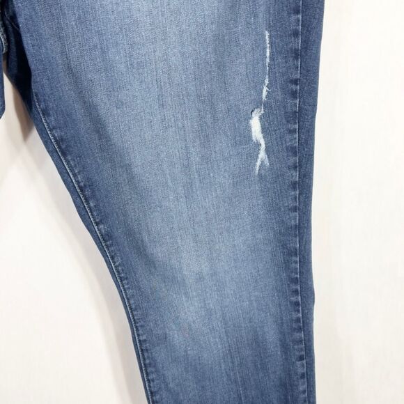 NYDJ Not Your Daughters Jeans Plus Size 22W Capri Crop Distressed High Rise 1444 - Picture 8 of 13